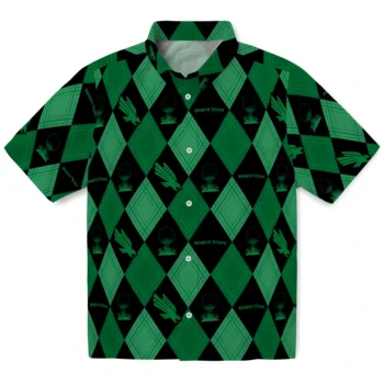 north texas mean green balloon plaid green hawaiian shirts best selling