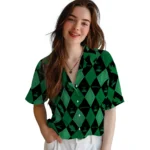 North Texas Mean Green Hawaiian Shirt – Golfing Plaid