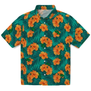 north texas mean green hibiscus escape green hawaiian shirts best selling