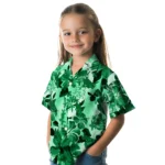 North Texas Mean Green Hawaiian Shirt – Hibiscus Arrangement