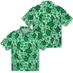 North Texas Mean Green Hawaiian Shirt – Hibiscus Blooms
