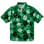 North Texas Mean Green Hawaiian Shirt – Hibiscus Flower Design