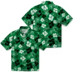 North Texas Mean Green Hawaiian Shirt – Hibiscus Flower Design