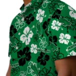 North Texas Mean Green Hawaiian Shirt – Hibiscus Flower Design