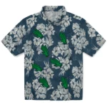 North Texas Mean Green Hawaiian Shirt – Hibiscus Flowers