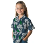 North Texas Mean Green Hawaiian Shirt – Hibiscus Flowers