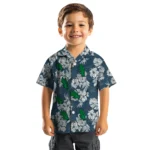 North Texas Mean Green Hawaiian Shirt – Hibiscus Flowers