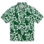 North Texas Mean Green Hawaiian Shirt – Hibiscus Motif