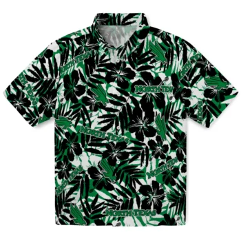 north texas mean green hibiscus overlay hawaiian shirts best selling