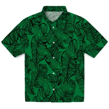 north texas mean green leaf outline green hawaiian shirts best selling