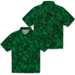 North Texas Mean Green Hawaiian Shirt – Leaf Outline