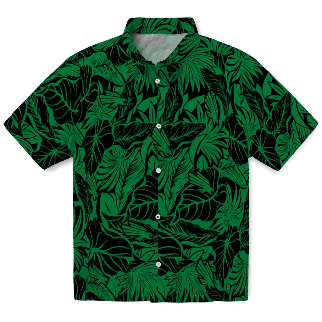 North Texas Mean Green Hawaiian Shirt - Monstera Layer north texas mean green monstera layer green hawaiian shirts best selling