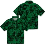 North Texas Mean Green Hawaiian Shirt – Monstera Layer