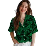 North Texas Mean Green Hawaiian Shirt – Monstera Layer
