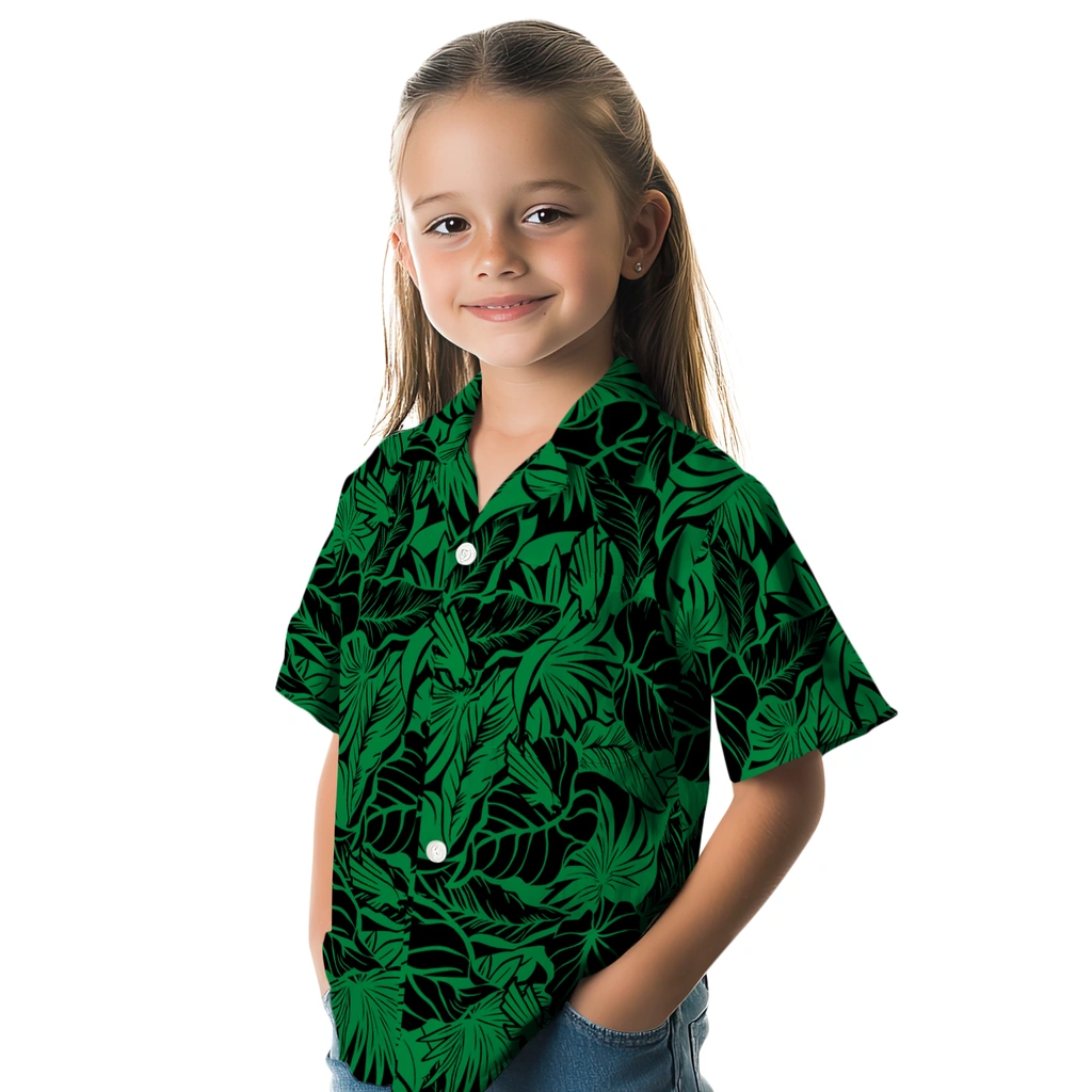 North Texas Mean Green Hawaiian Shirt - Monstera Layer north texas mean green monstera layer green hawaiian shirts premium grade