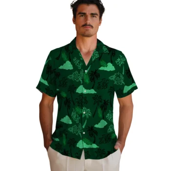 north texas mean green palm and clouds green hawaiian shirts fashion forward