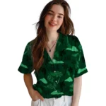 North Texas Mean Green Hawaiian Shirt – Palm And Clouds