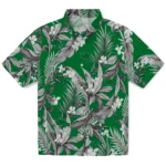 North Texas Mean Green Hawaiian Shirt – Palm Leaves