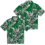 North Texas Mean Green Hawaiian Shirt – Palm Leaves