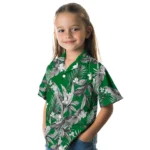 North Texas Mean Green Hawaiian Shirt – Palm Leaves