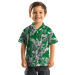 North Texas Mean Green Hawaiian Shirt – Palm Leaves