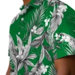 North Texas Mean Green Hawaiian Shirt – Palm Leaves