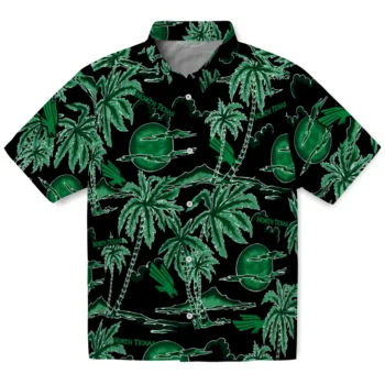 north texas mean green palm sunset hawaiian shirts best selling