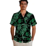 North Texas Mean Green Hawaiian Shirt – Palm Sunset
