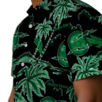 North Texas Mean Green Hawaiian Shirt – Palm Sunset