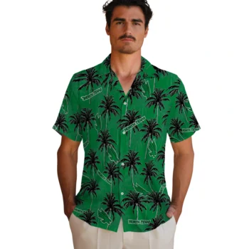 north texas mean green palm grove green hawaiian shirts fashion forward