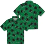 North Texas Mean Green Hawaiian Shirt – Palm Tree Motif