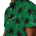 North Texas Mean Green Hawaiian Shirt – Palm Tree Motif