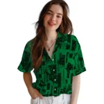 North Texas Mean Green Hawaiian Shirt – Turtle Lines