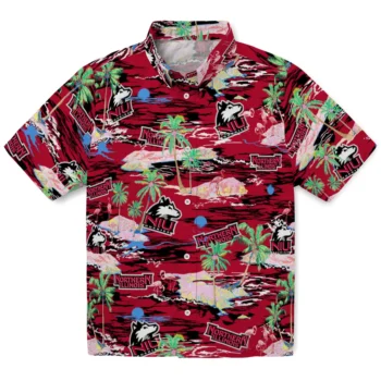 northern illinois huskies flamingo retreat red hawaiian shirts best selling