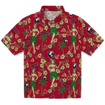 northern illinois huskies hawaiian girls design red hawaiian shirts best selling