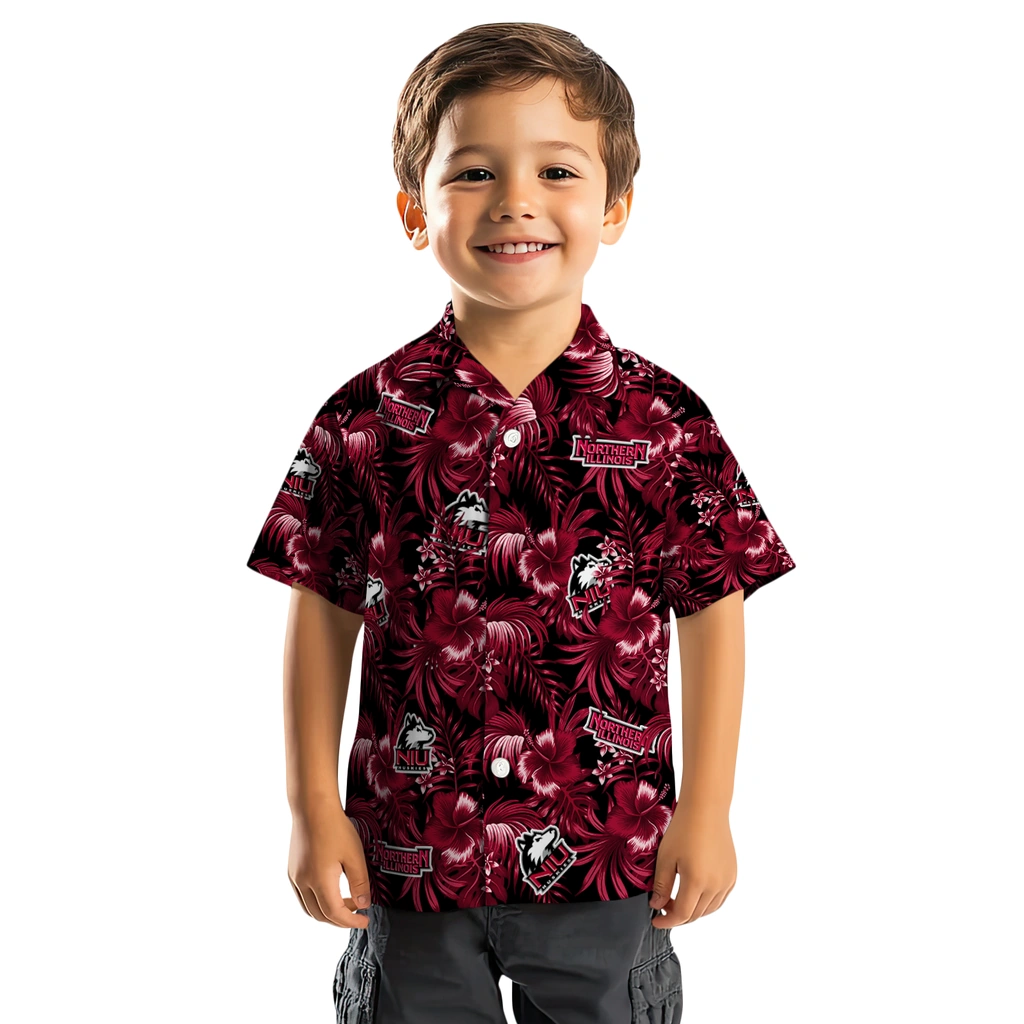 Northern Illinois Huskies Hawaiian Shirt - Hibiscus Exotic northern illinois huskies hibiscus exotic red hawaiian shirts top rated