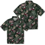 Northern Illinois Huskies Hawaiian Shirt – Hibiscus Leaves Pattern