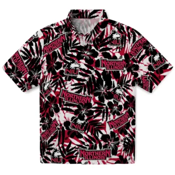 northern illinois huskies hibiscus overlay hawaiian shirts best selling