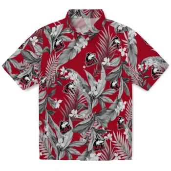 northern illinois huskies palm leaves red hawaiian shirts best selling