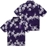 Northwestern Wildcats Hawaiian Shirt – 50th State Flower