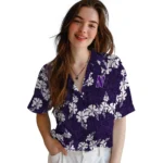 Northwestern Wildcats Hawaiian Shirt – 50th State Flower