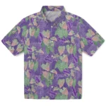 Northwestern Wildcats Hawaiian Shirt – Anthurium Overlay
