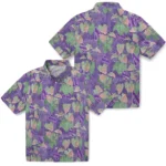 Northwestern Wildcats Hawaiian Shirt – Anthurium Overlay