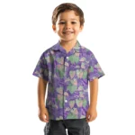 Northwestern Wildcats Hawaiian Shirt – Anthurium Overlay