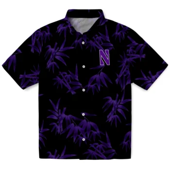 northwestern wildcats bamboo branches purple black hawaiian shirts best selling