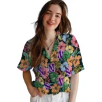 Northwestern Wildcats Hawaiian Shirt – Brilliant Hibiscus Garden