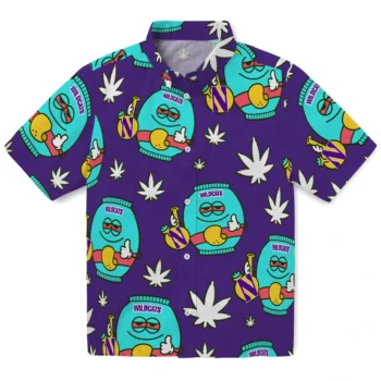 northwestern wildcats bong smile purple hawaiian shirts best selling