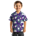 Northwestern Wildcats Hawaiian Shirt – Flamingo and Hibiscus