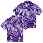 Northwestern Wildcats Hawaiian Shirt – Hibiscus Arrangement