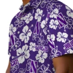 Northwestern Wildcats Hawaiian Shirt – Hibiscus Flower Design
